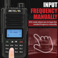 Retevis RA89 Ham Radio, vysokovýkonný dvoupásmový radioamatérský vysílač, vodotěsné Walkie Talkie s baterií 2500mAh, VFO, Type-C